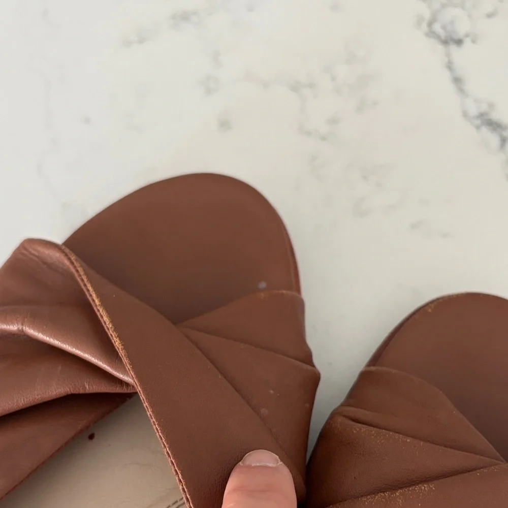 Cole Haan Women's Tan Leather Mules - Picture 6 of 7